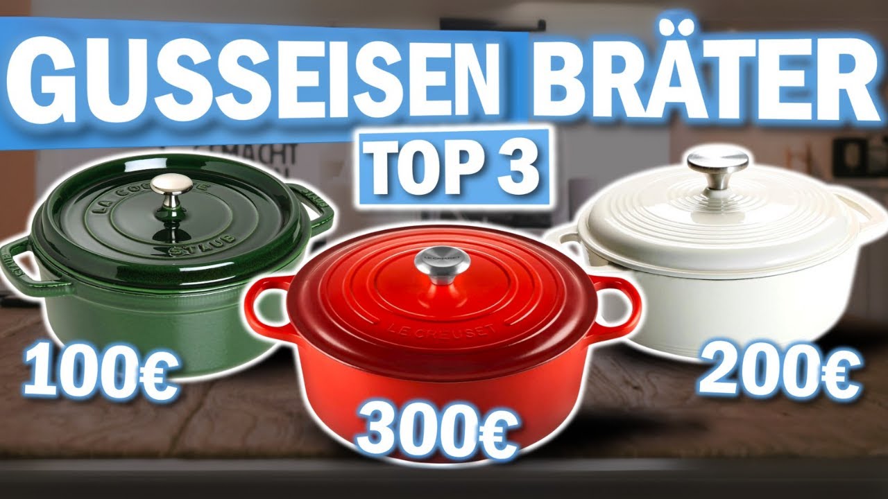 GUSSEISEN BRÄTER kaufen: Top 3 Gusseisen Bräter 2026 im Vergleich!