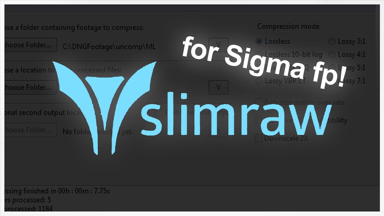 SlimRAW + Sigma fp (CDNG) | 75% File Size Reduction!