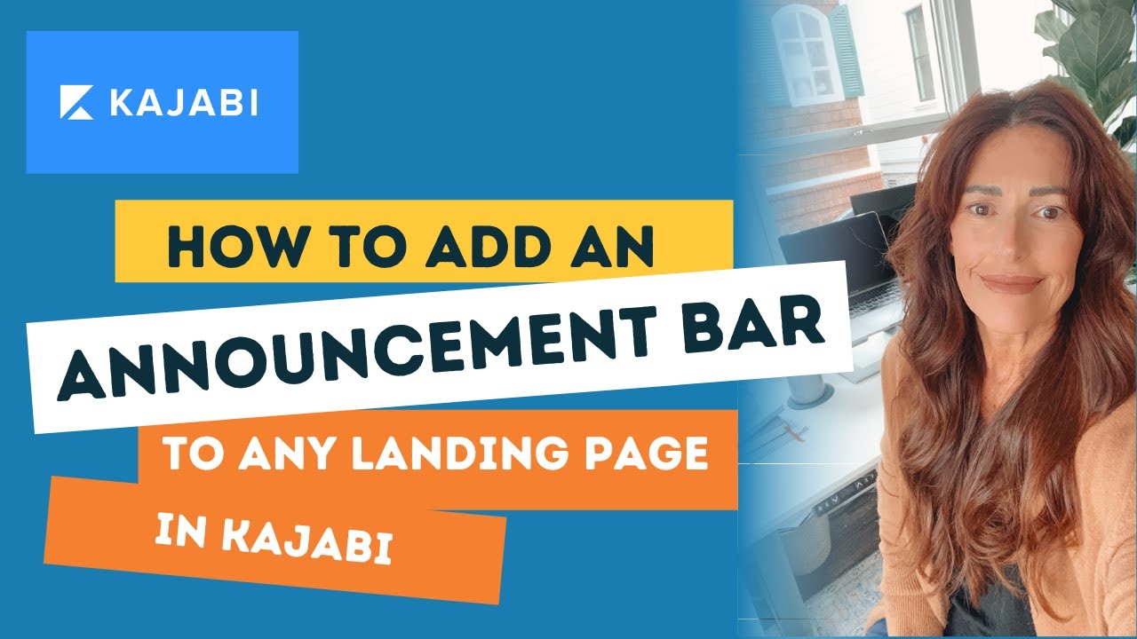 How to Add An Announcement Bar to Your Landing Page in Kajabi