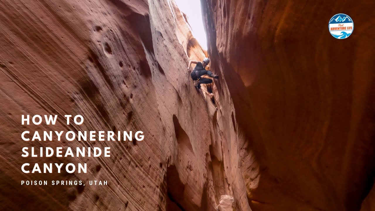 Canyoneering Slideanide, a Short but Exciting Canyon in Poison Springs, Utah