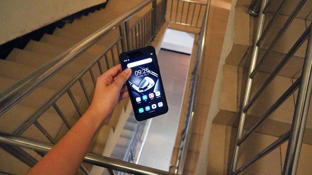 Dropping a Blackview BV6300 Pro Down Crazy Spiral Staircase - Will It Survive?