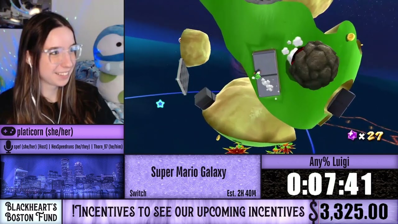 Super Mario Galaxy by platicorn in 2:30:59 - blackheart's Boston Fund