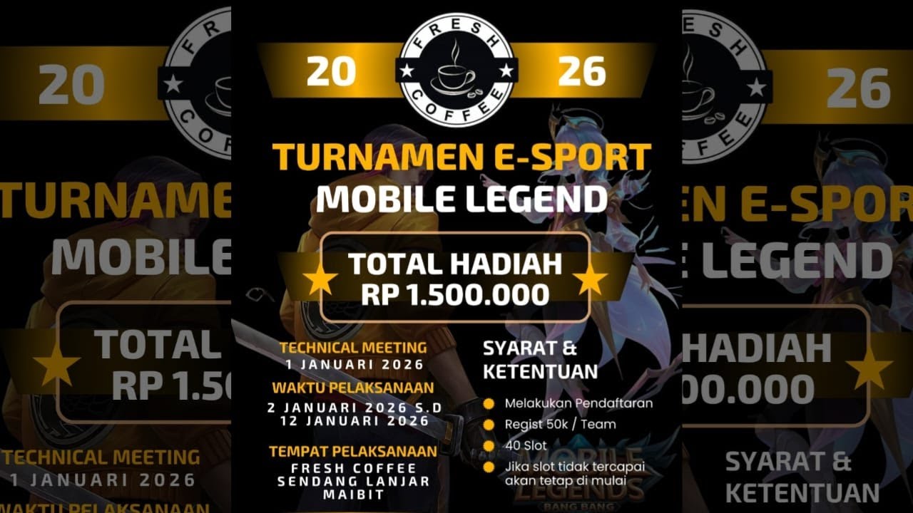 TURNAMEN Mobile Legends SEASON 2 by:Fresh Coffe Day 5
