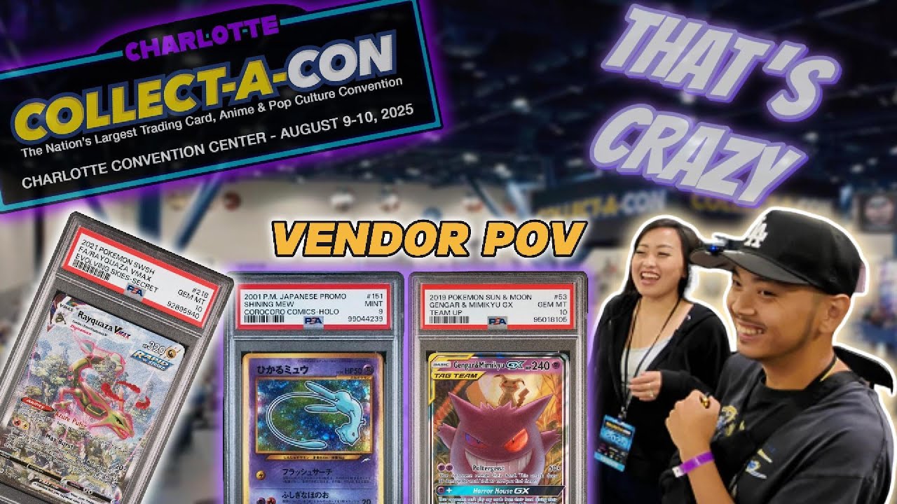 OUR FIRST EVER COLLECT A CON! | POKEMON VENDOR POV | COLLECT-A-CON CHARLOTTE