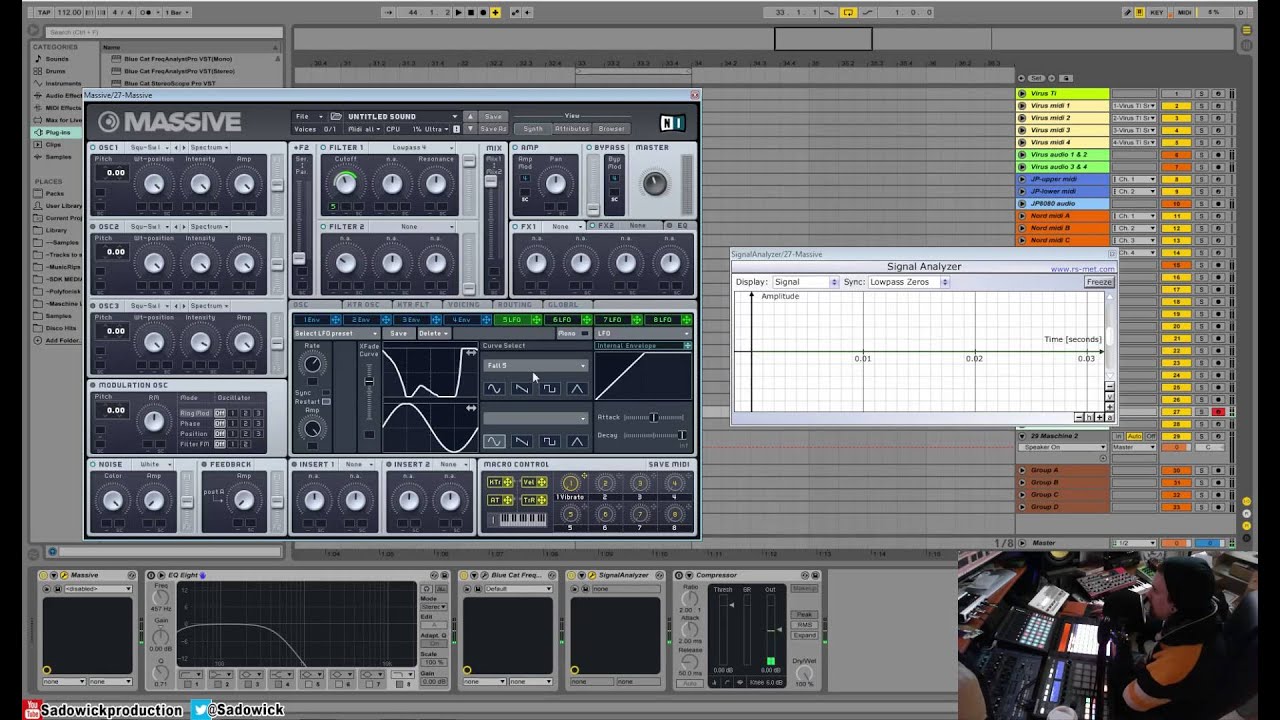 Native Instruments Massive Tutorial 07 — LFO, исполнитель и степперные модуляции