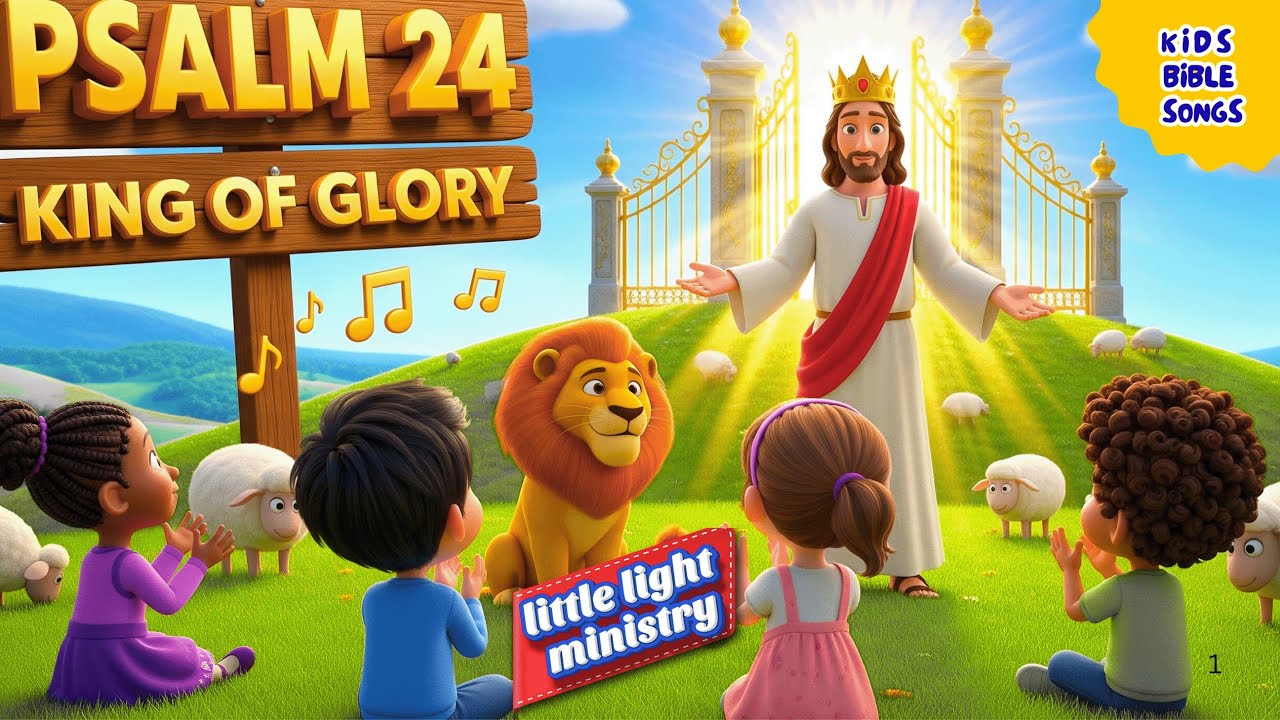 Psalm 24 for Children 🚪 King of Glory | Bible Song | PSALM 24 SONG FOR KIDS| MEMORY VERSE FOR KIDS