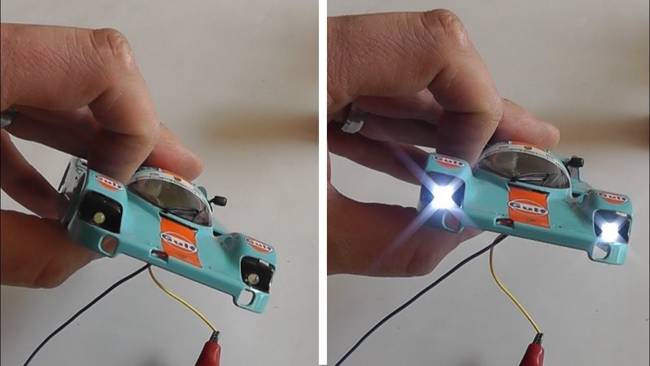 LED BELEUCHTUNG für Porsche 956 (Bauanleitung) - Carrera Digital 132 Bahn - Do it yourself No. 14