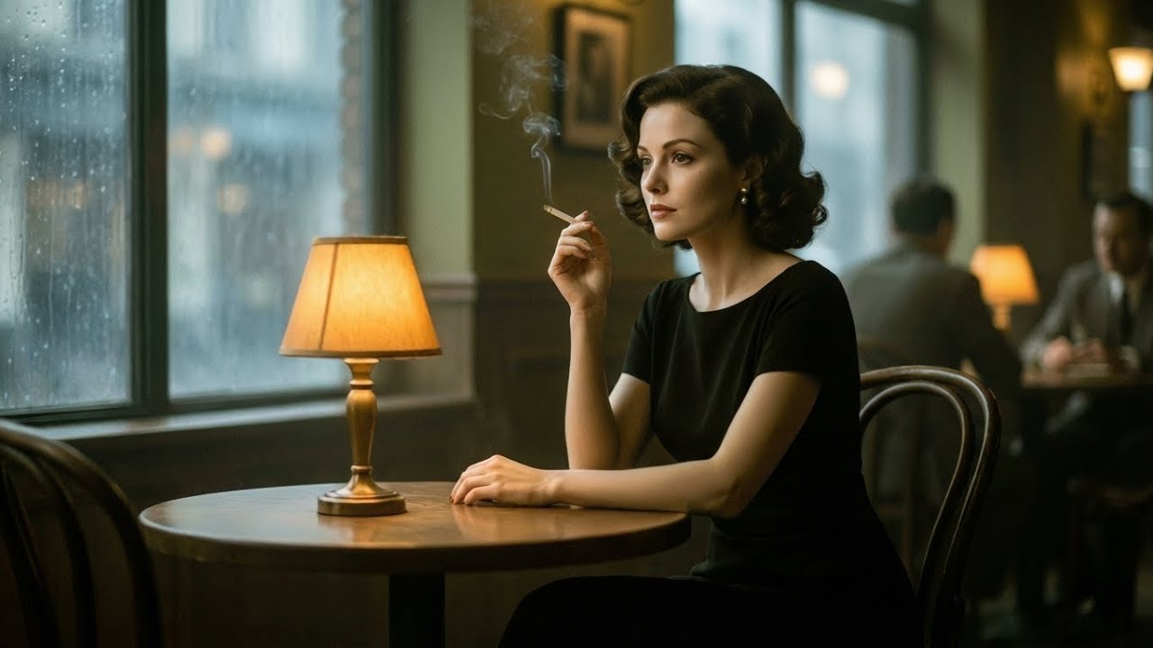 1940s Jazz Café Ambience ☕ Late Night Vintage Jazz & Rain | Still Hours