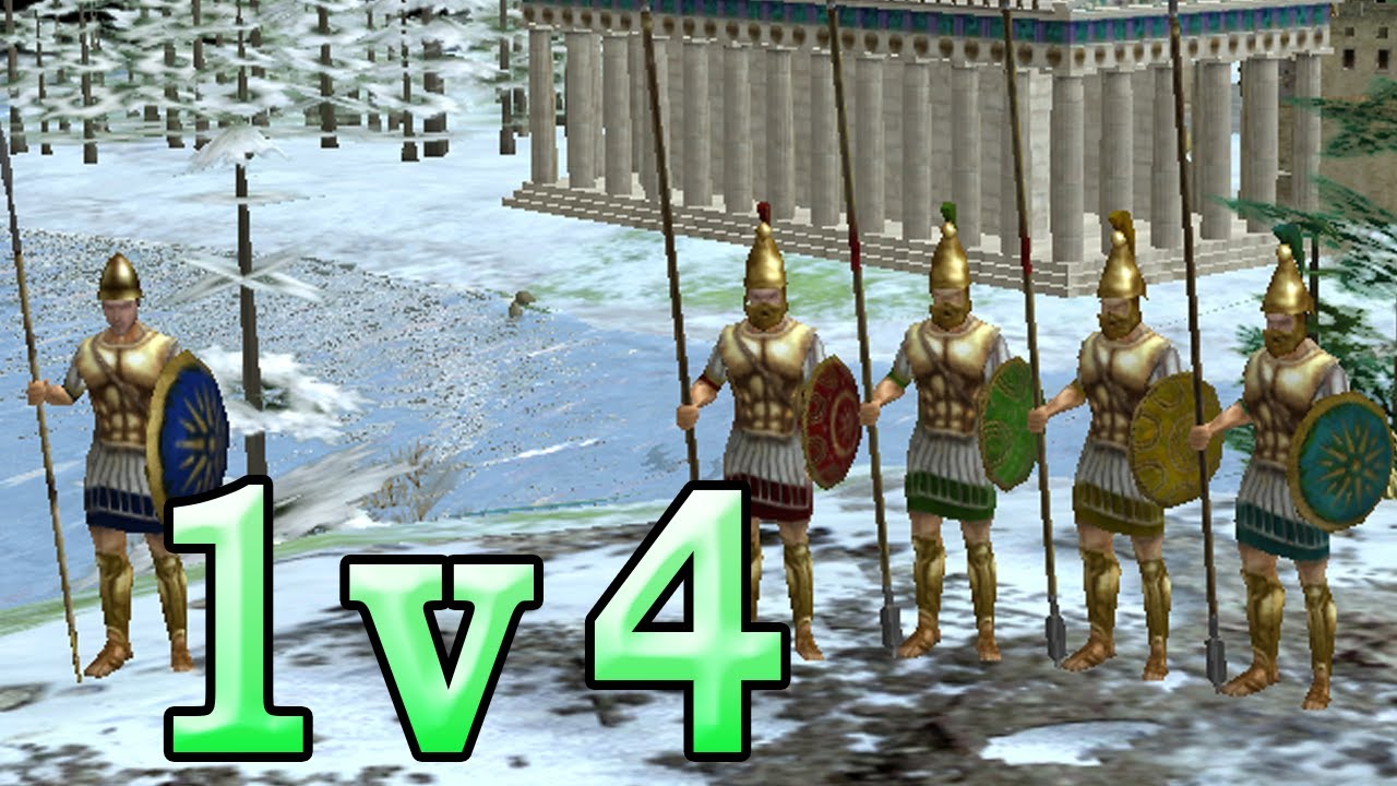0 A.D. - 1v4 Very Hard Aggressive AI