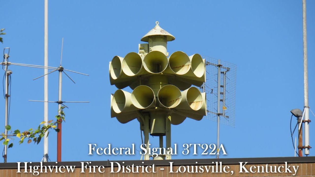 Federal Signal 3T22 Siren Test | Full Alert | Louisville, KY | 8/11/20