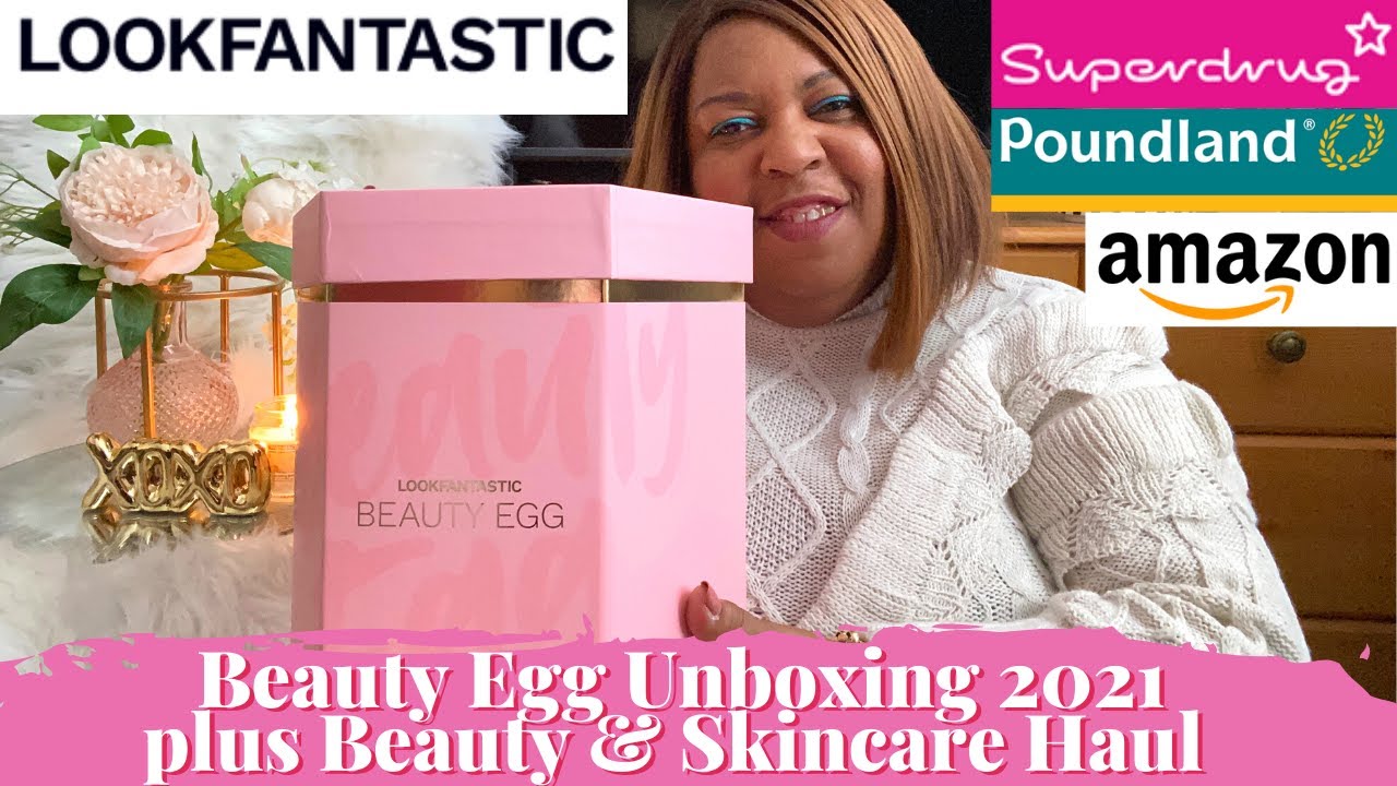 BEAUTY & SKINCARE HAUL | SUPERDRUG, AMAZON, POUNDLAND & LOOKFANTASTIC BEAUTY EGG UNBOXING
