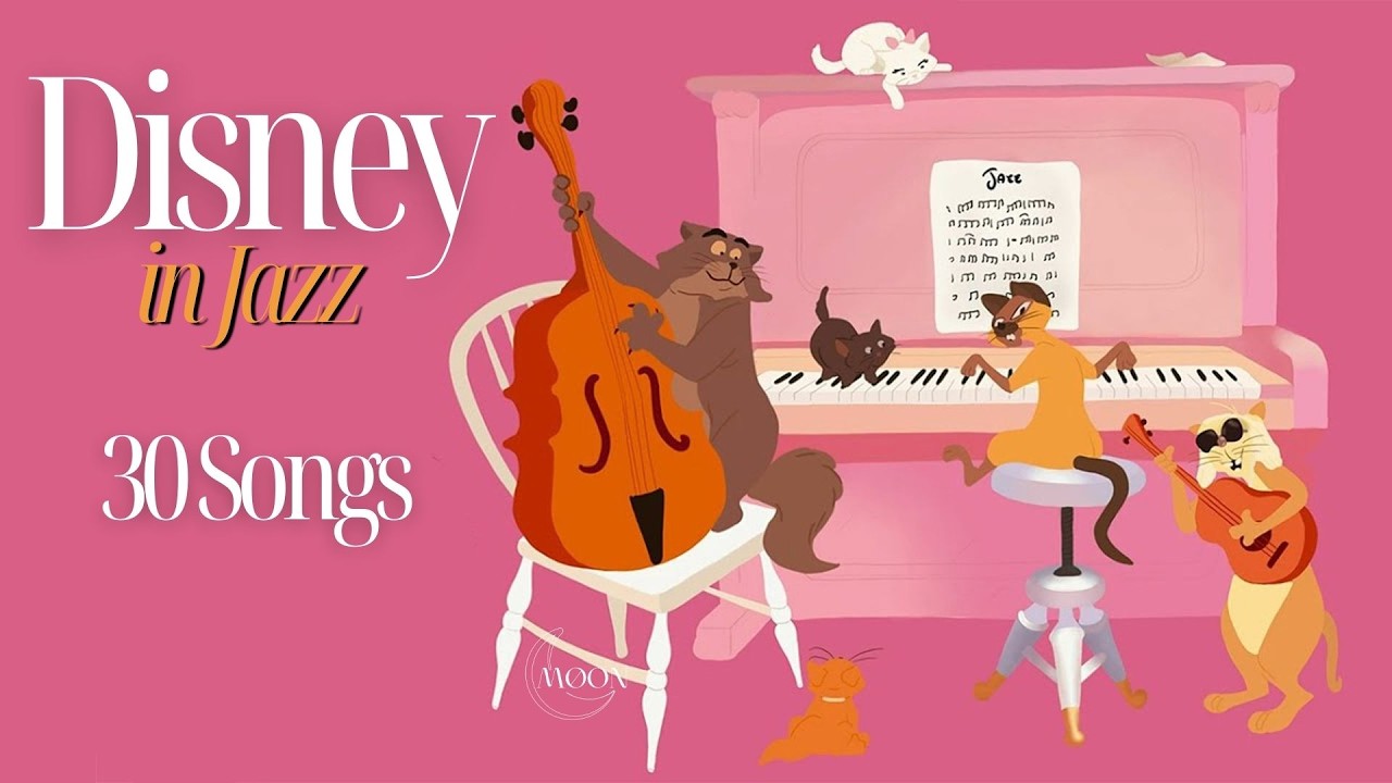 DISNEY Jazz Music Radio ☕ Relaxing Guitar Covers – Study & Work Collection