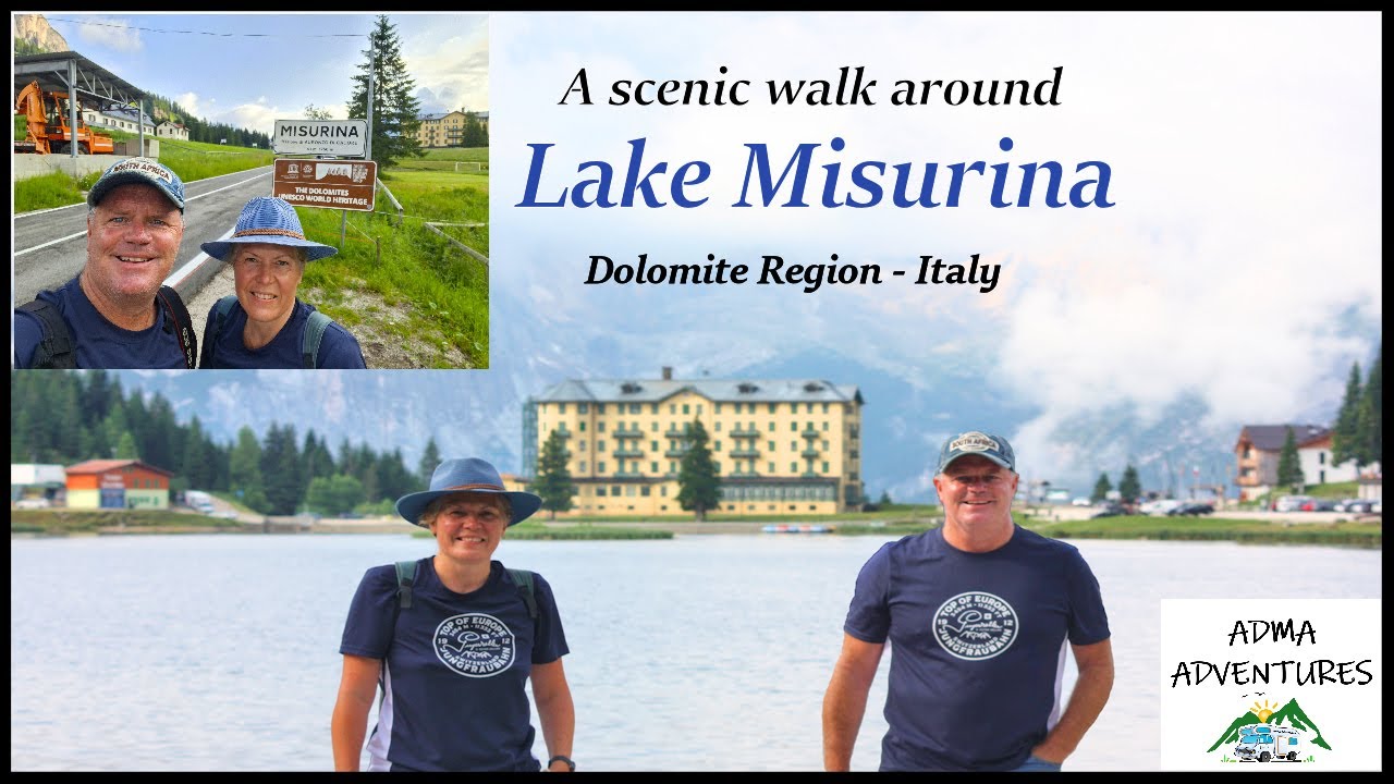 Walking around Lake Misurina in the Dolomite Region of Northern Italy