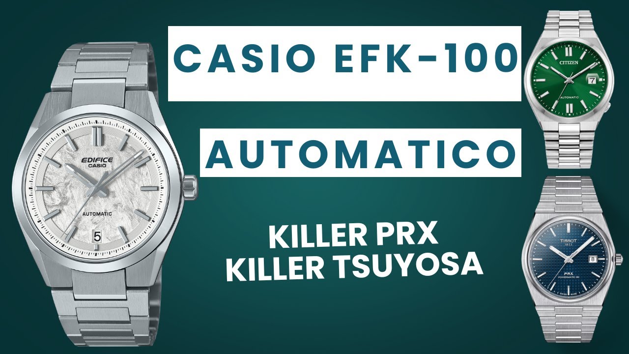 CASIO EFK 100 EL PRIMER CASIO AUTOMATICO MEJOR QUE EL TSUYOZA Y QUE EL PRX