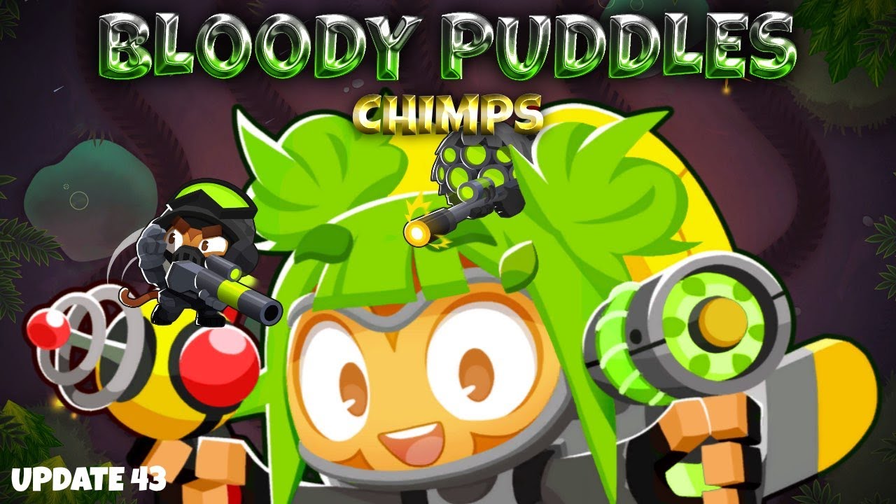 Unexpected Synergy! Bloody Puddles CHIMPS Black Border Guide with Rosalia & Snipers! (BTD6)