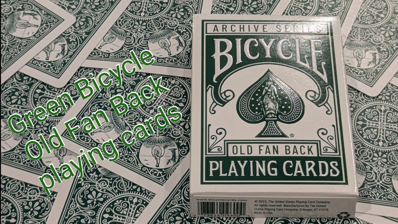 Daily deck review day 269 - Bicycle Archive Series Green Old Fan Back playing cards