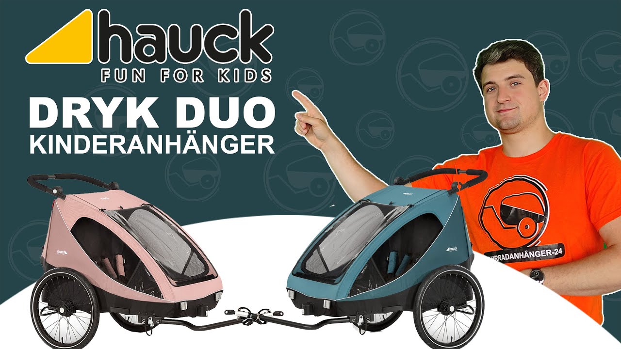 HAUCK DRYK DUO | Der Kinderanhänger für 2 Kids vorgestellt | Fahrradanhänger Vorstellung, Funktionen