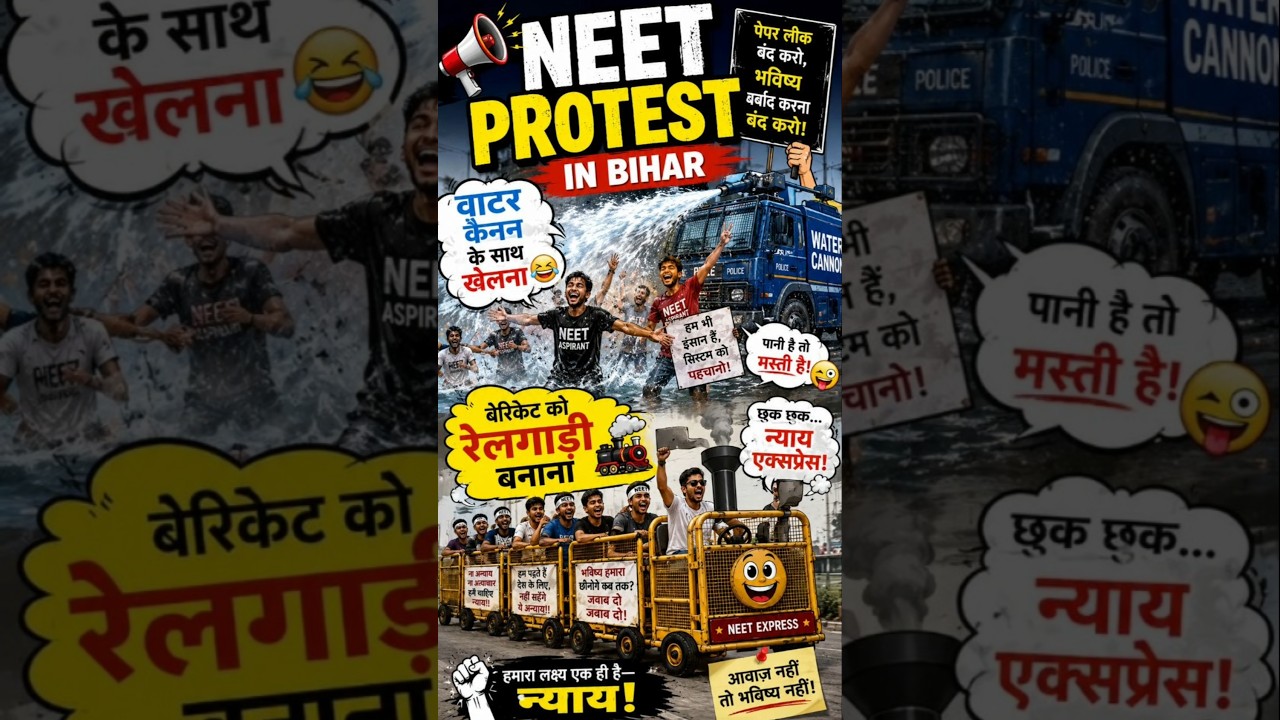 NEET Protest in Bihar #neetprotest #neetpaperleak #neetexam