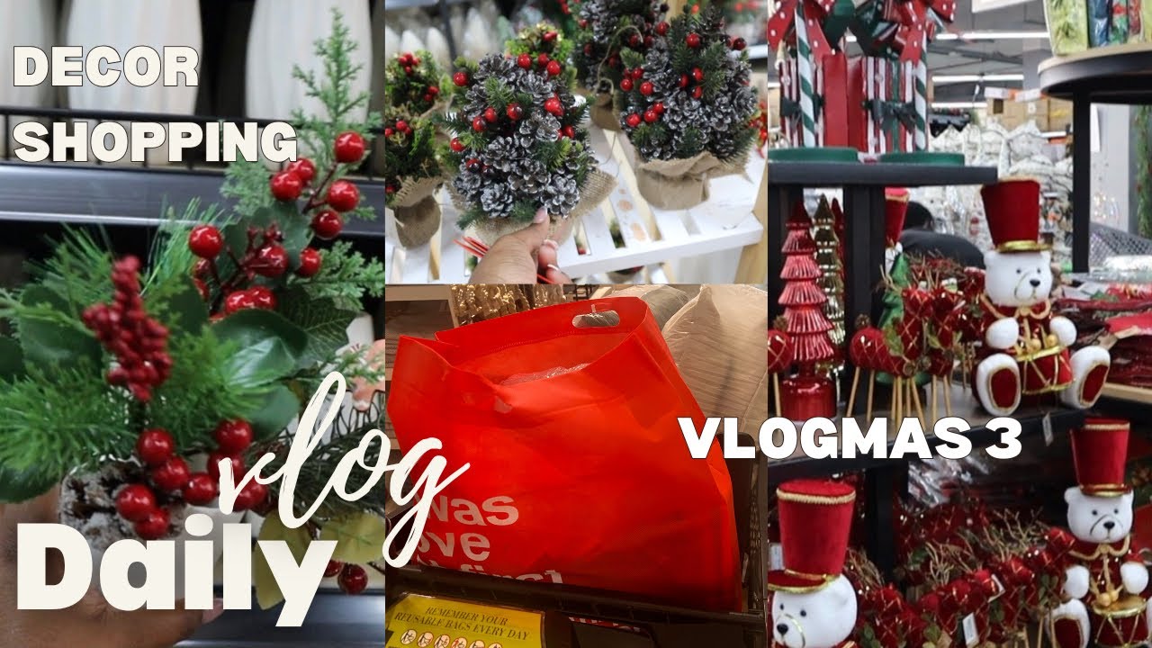 VLOGMAS EP.3 | Christmas Decor Shopping, Candles & Diffusers Haul🎄🕯️✨  | SOUTH AFRICAN YOUTUBER