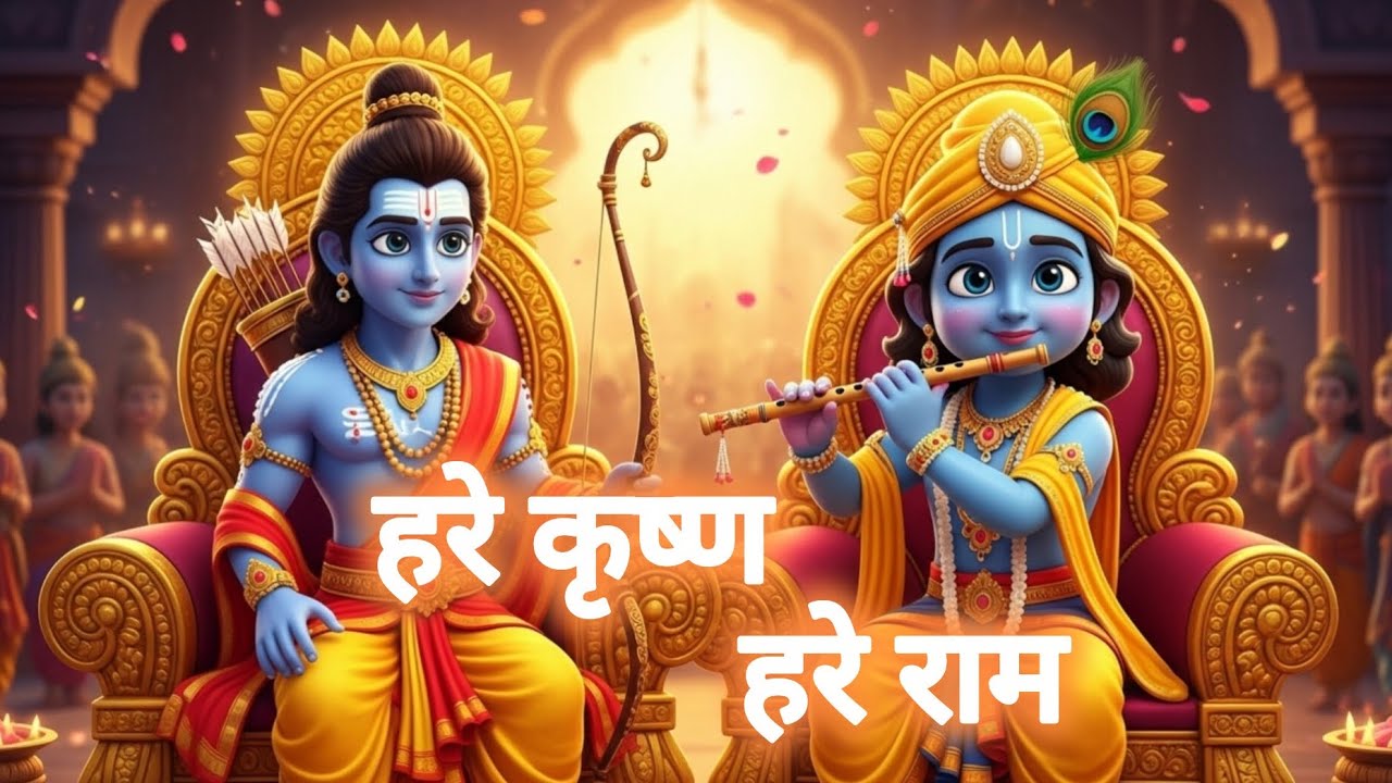 हरे कृष्ण हरे राम | Maha Mantra Kirtan | Hare Krishna Hare Rama Bhajan | Peaceful Devotional Song 