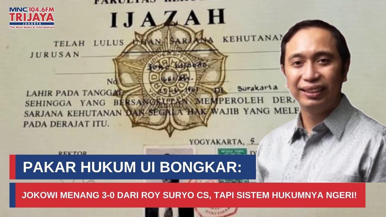 Pakar Hukum UI Ungkap Fakta Mengejutkan: Skornya 3-0, Tapi Wasitnya Dipertanyakan! Rakyat Bersuara