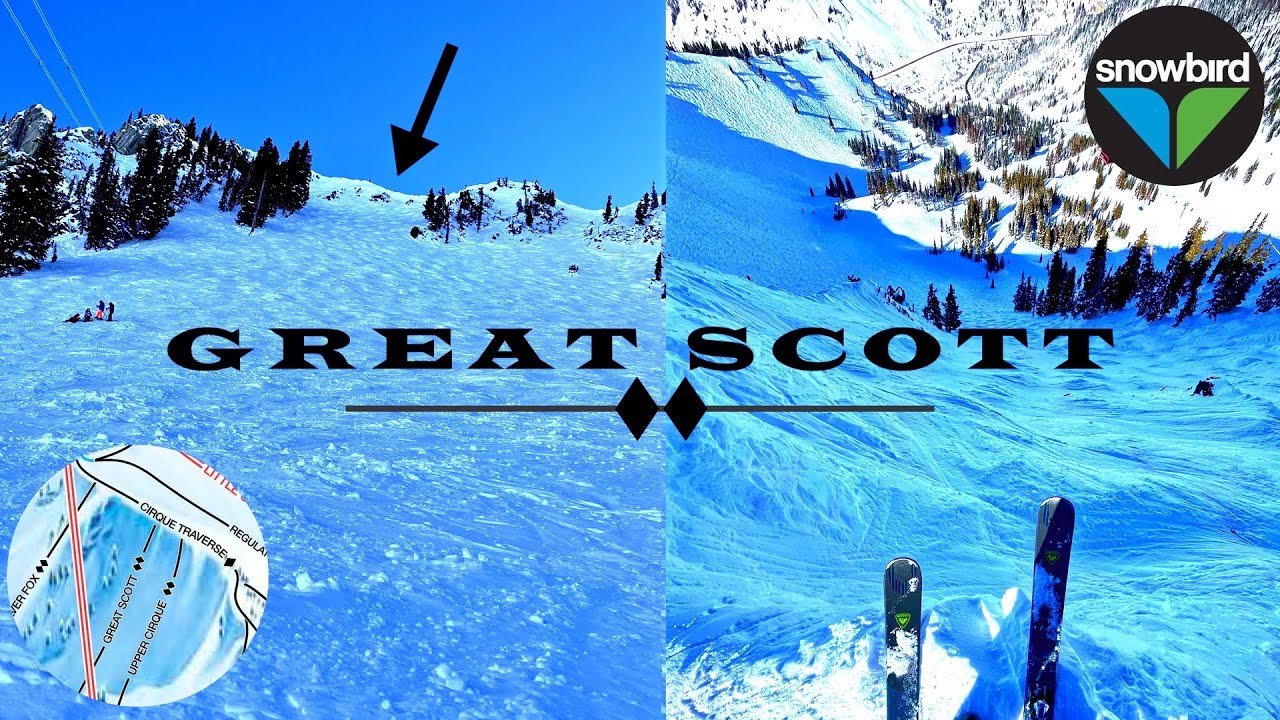 GREAT SCOTT (Double Black) Upper Cirque - Snowbird 4K