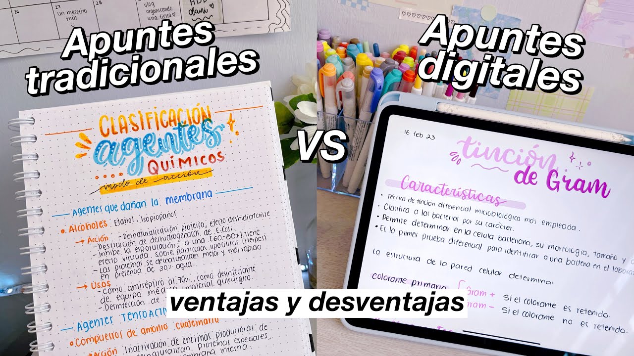 APUNTES DIGITALES VS TRADICIONALES ventajas y desventajas- DanielaGmr ✨