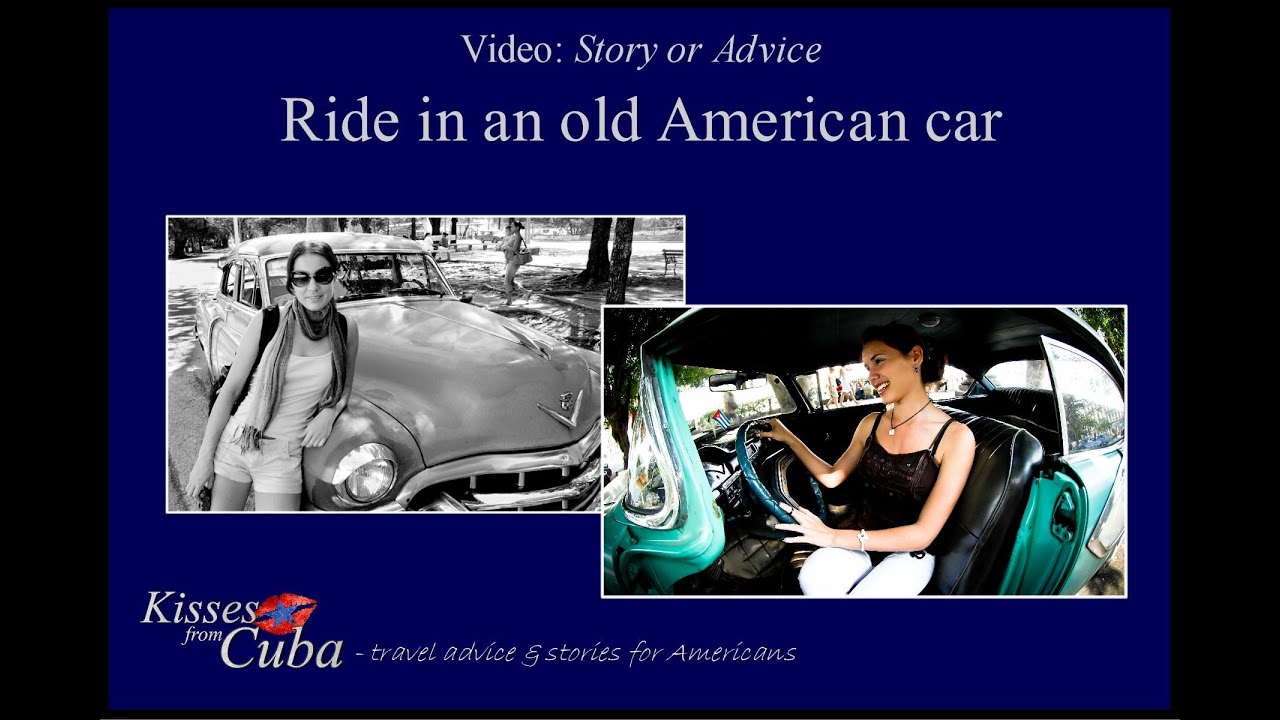 Old American Car Ride Havana Cuba
