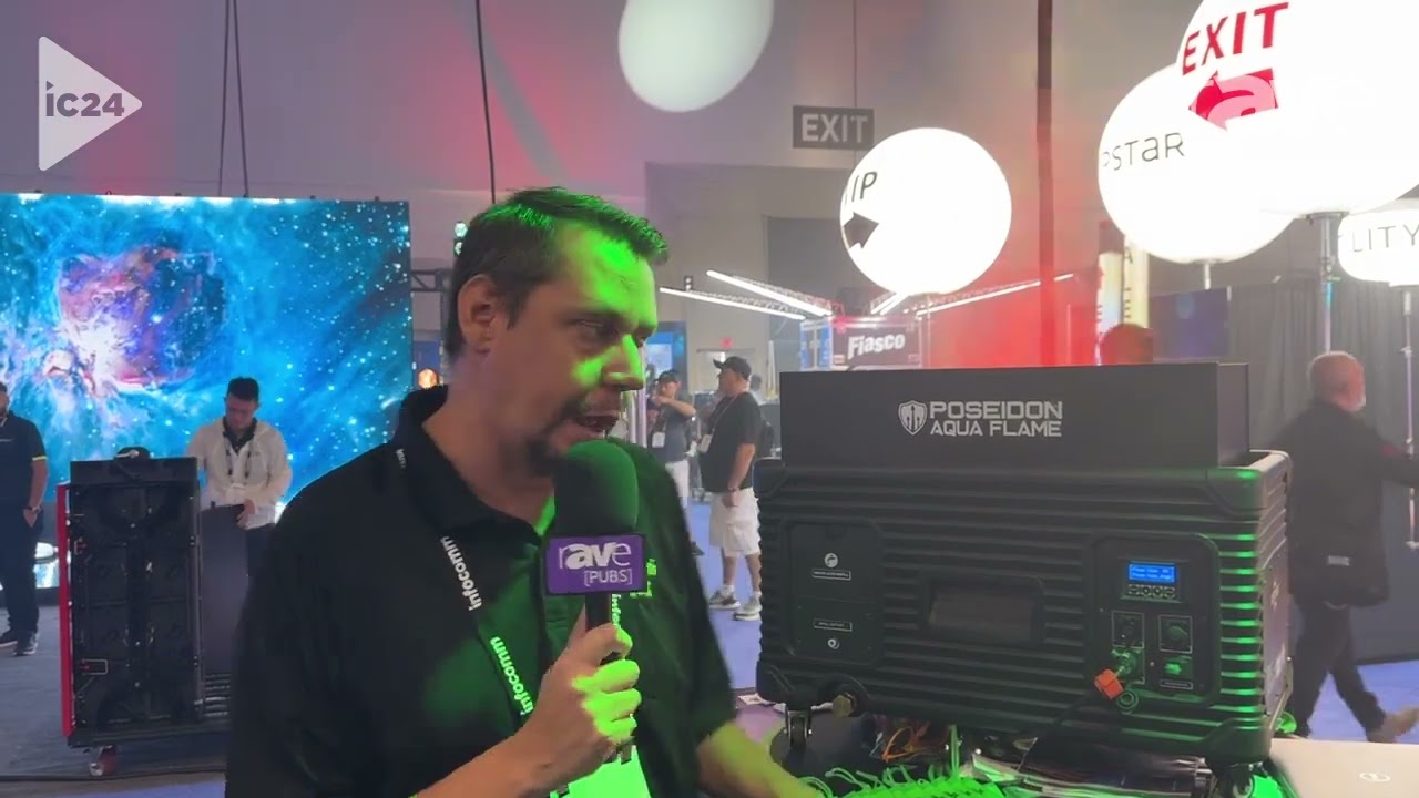 InfoComm 2024: Froggy's Fog Introduces the Poseidon Aqua Flame Effect Machine With Water Flames