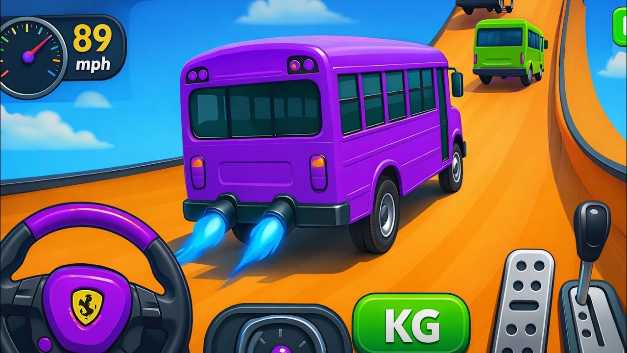 🚌💥Gt Bus Stunt Impossible Driver -Ultimate  Bus Stunt Gt Racing - Android GamePlay💥