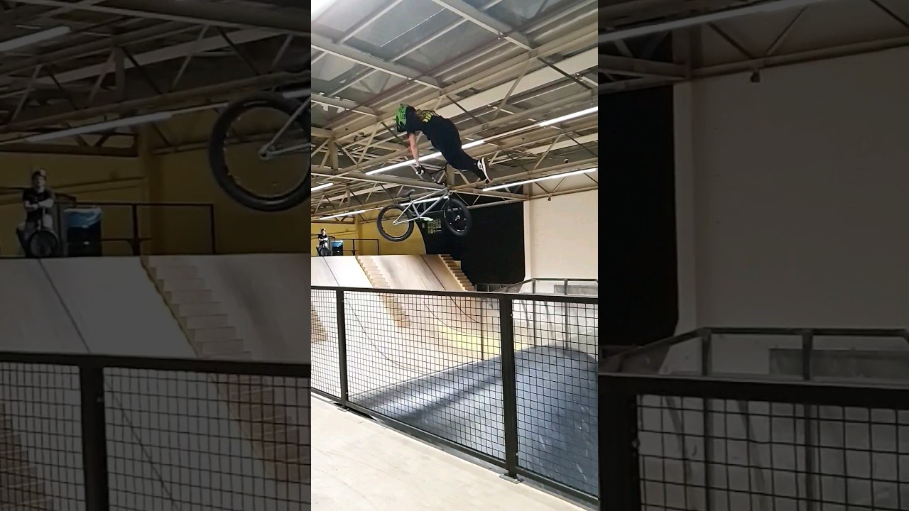 SLOW MOTION 360 DOUBLE TAILWHIP!🔥 #bmx #shorts