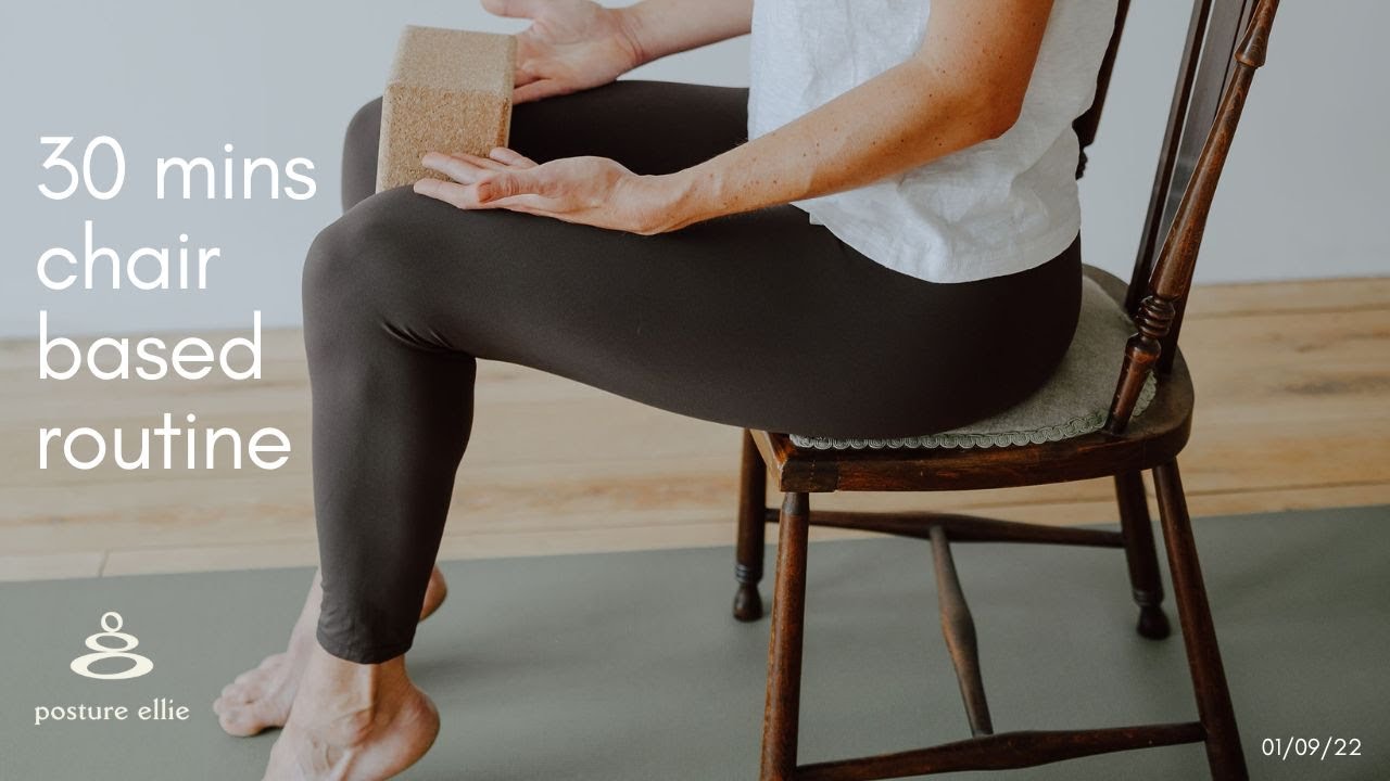 30 mins - Moderate - Chair Based Posture Routine | Posture Ellie
