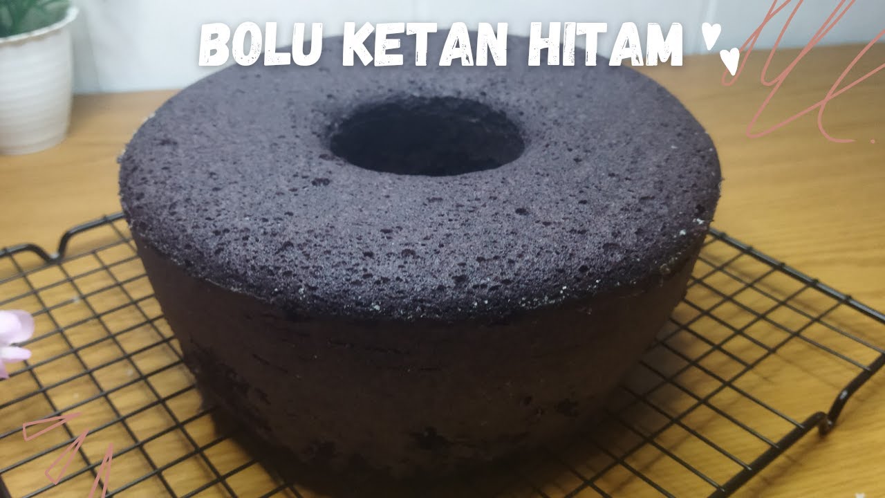 BOLU KETAN HITAM KUKUS 4 TELUR| SANGAT ENAK, EMPUK, ANTI KEMPES, ANTI GAGAL