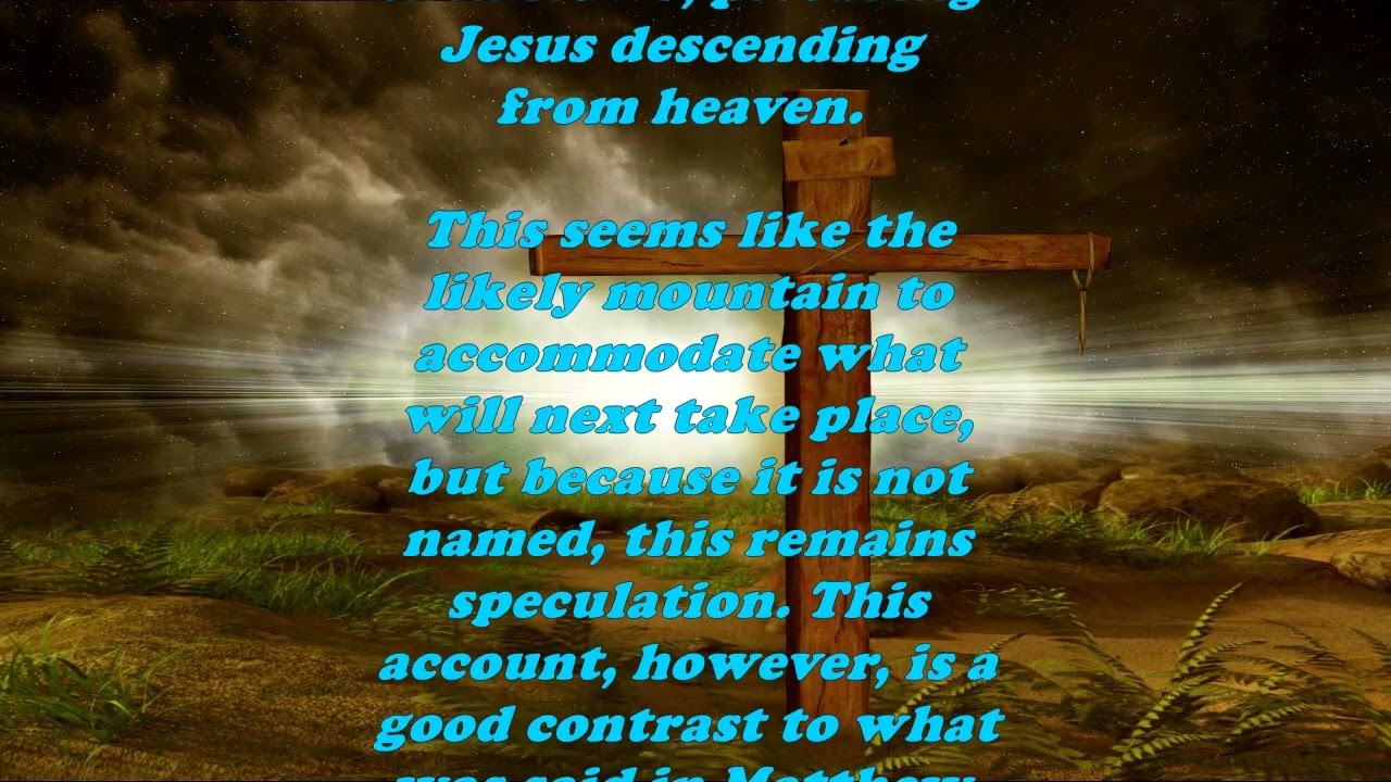 Daily Bible Verse Commentary - Matthew 17:1