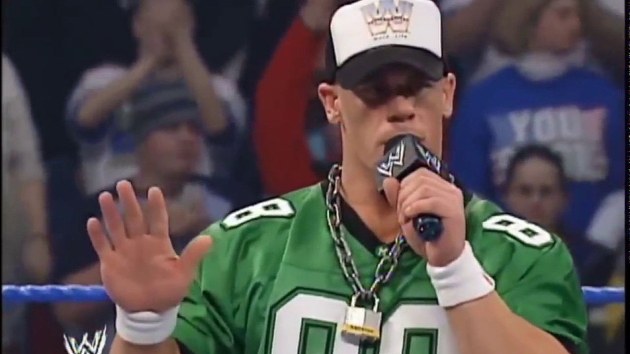 John Cena raps on Paul Heyman and Brock Lesnar SmackDown, January 22, 2004
