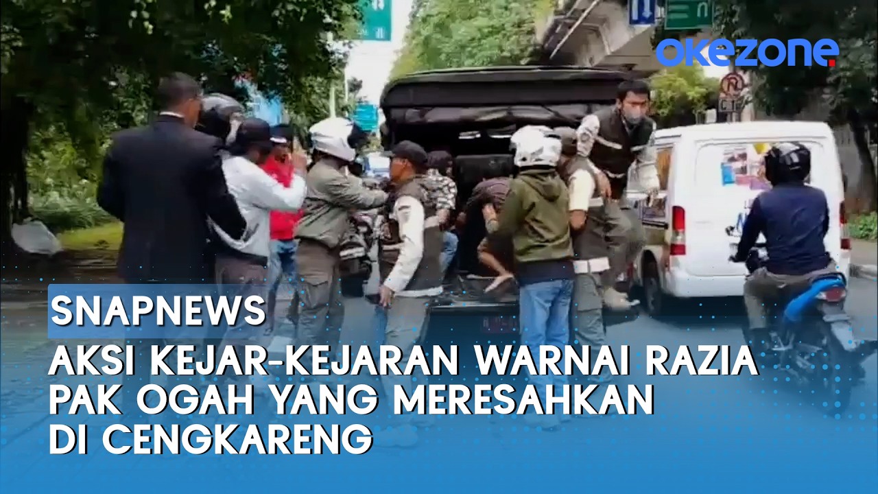 Aksi Kejar-kejaran Warnai Razia Pak Ogah yang Meresahkan di Cengkareng | Snapnews