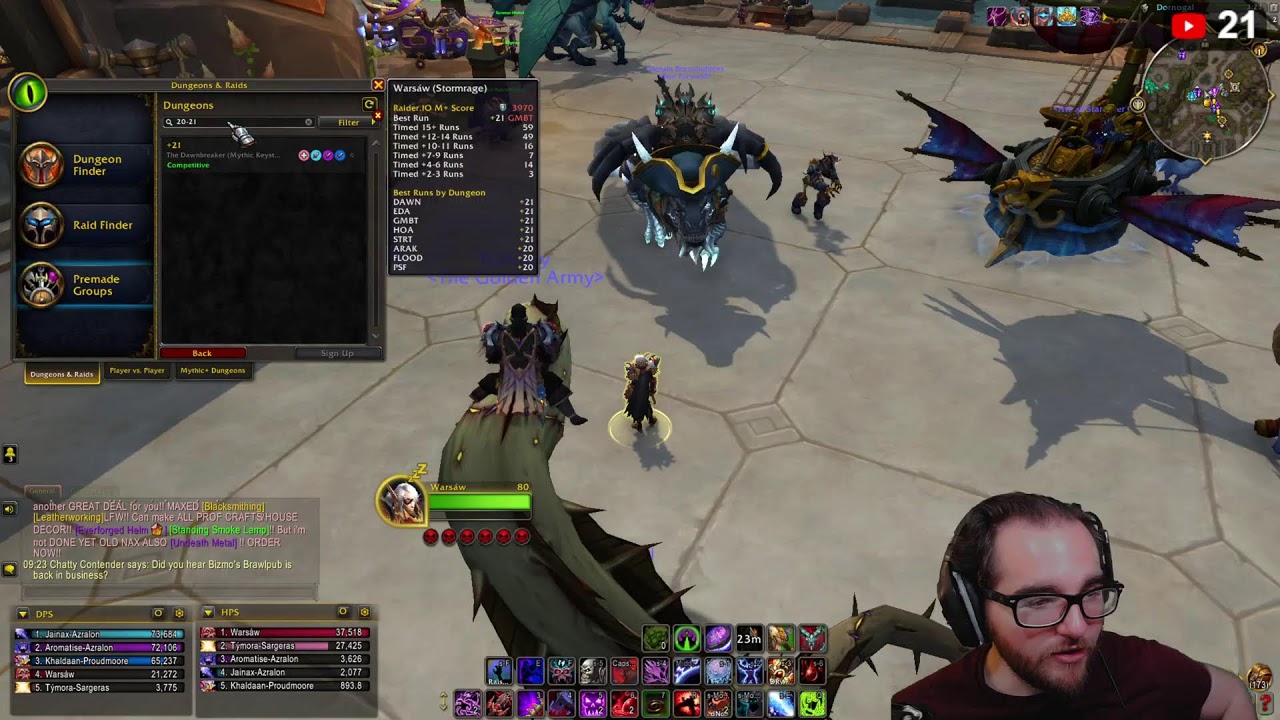 Blood Death Knight Midnight PrePatch Mythic + Pugging