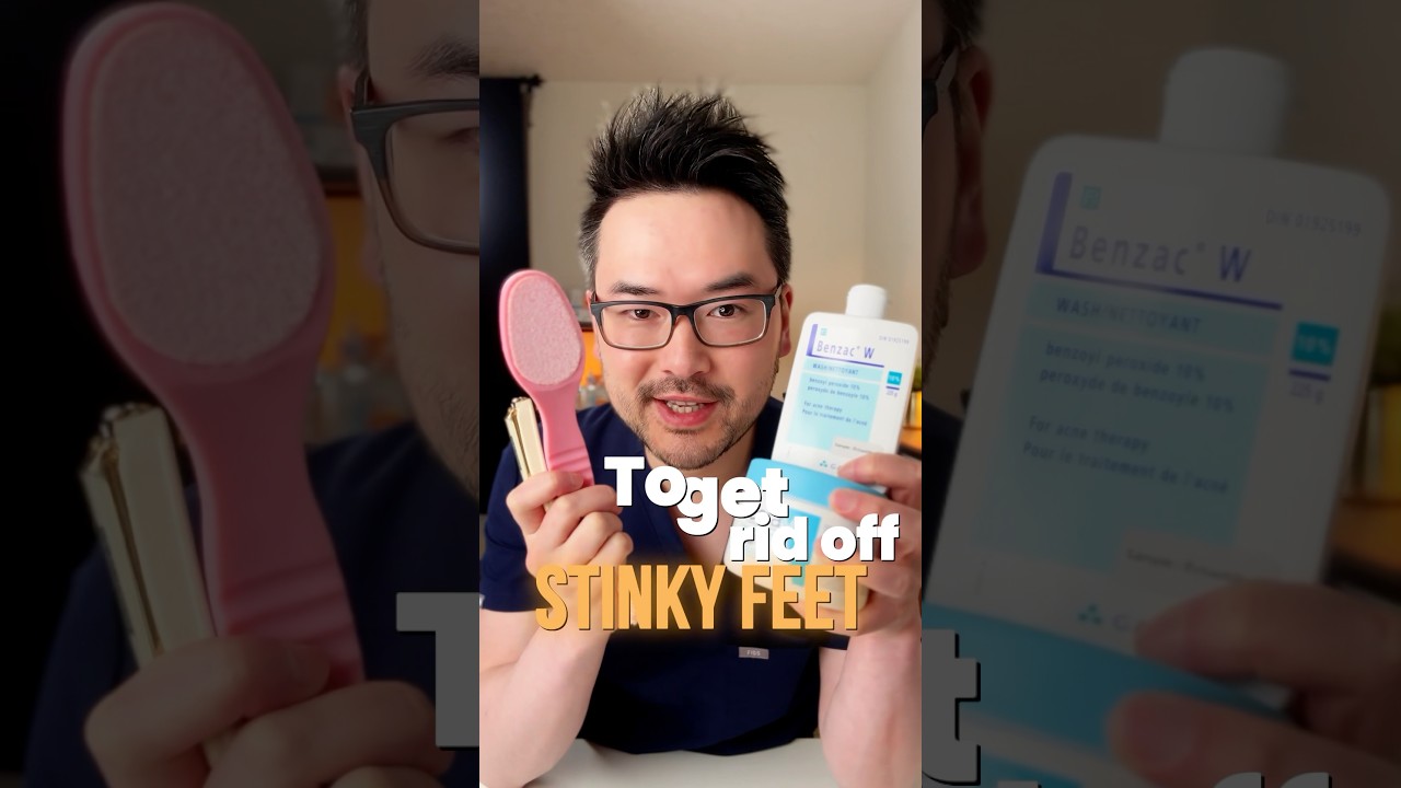 How to treat stinky feet 🦶 #skincare #dermatologist