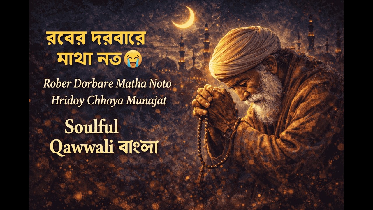 রবের দরবারে মাথা নত 😭 | Rober Dorbare Matha Noto | Hridoy Chhoya Munajat | Soulful Qawwali বাংলা