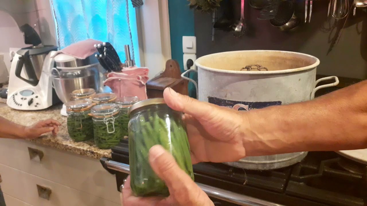 conserves maison de haricots verts