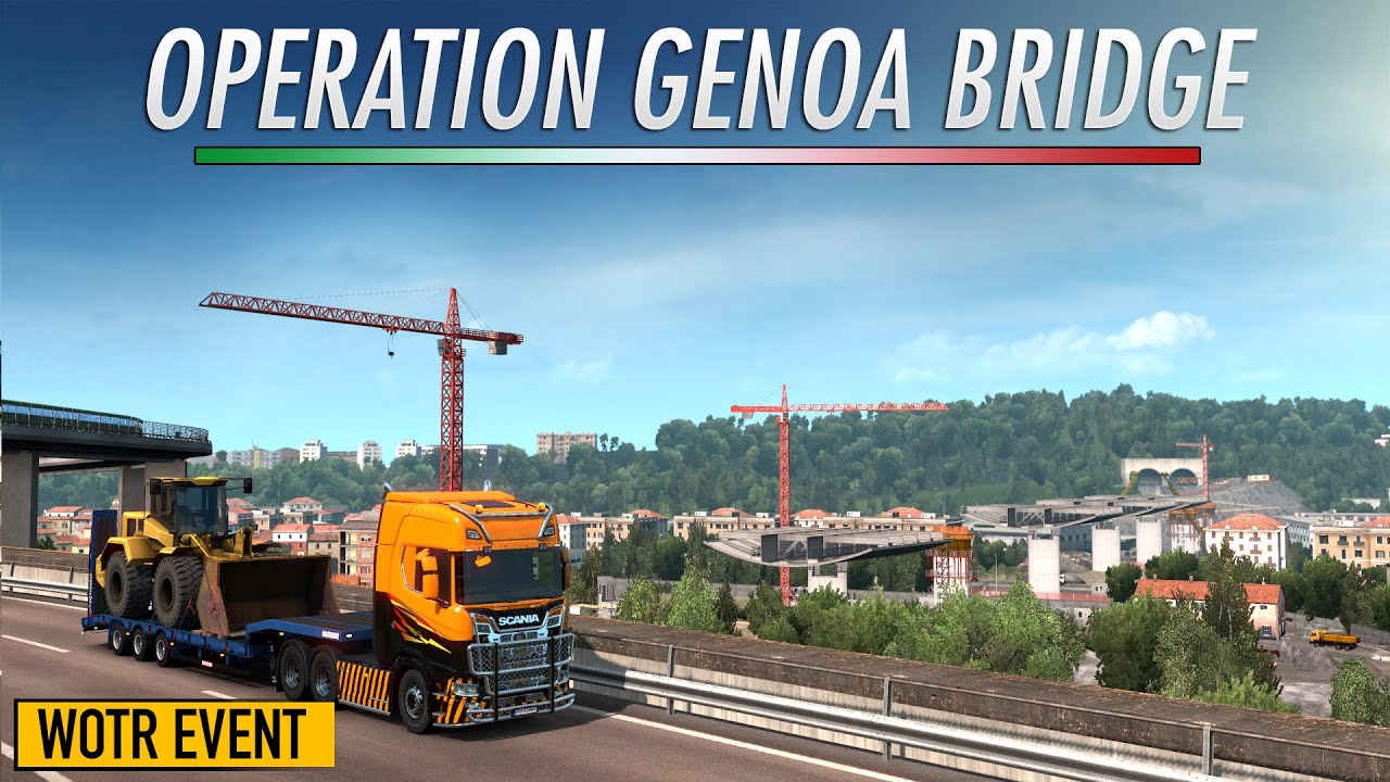 ETS2 Genoa Bridge Event World of Trucks (Euro Truck Simulator 2 WOTR Event Operation Genoa Bridge)