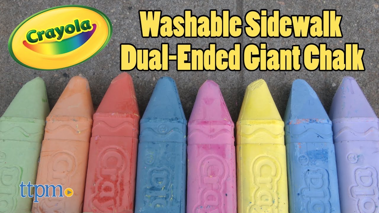 Washable Sidewalk Dual-Ended Giant Chalk from Crayola