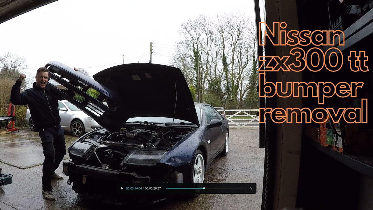 Nissan ZX300 TT 1991 JDM Bumper Removal !!!!