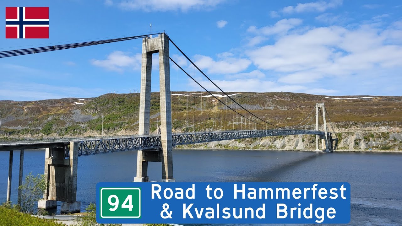 The road to Hammerfest & the Kvalsund Bridge