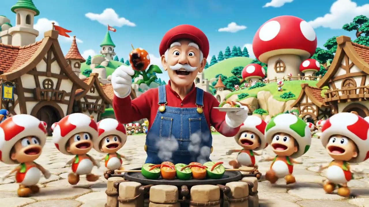 Mushroom Uncle cooked a mysterious plant creature. 