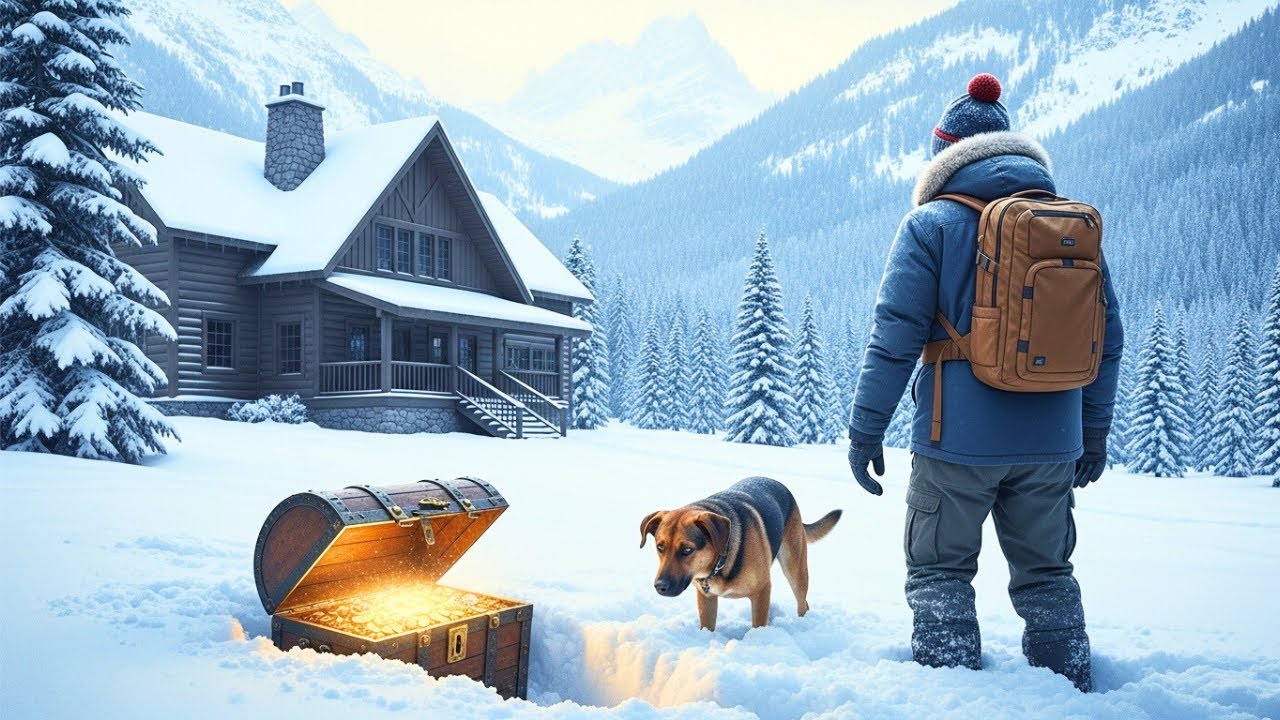 Veterano Disabile Ereditò il Rifugio di Suo Zio—Il Suo Cane Trovò una Fortuna nella Neve