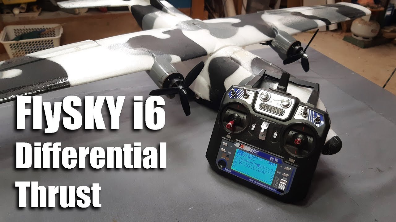 FlySKY i6 Дифференциальный микс тяги