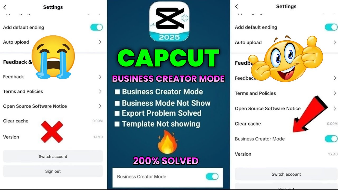 Capcut business Creator mode not showing in android | how to enable business creator mode in capcut