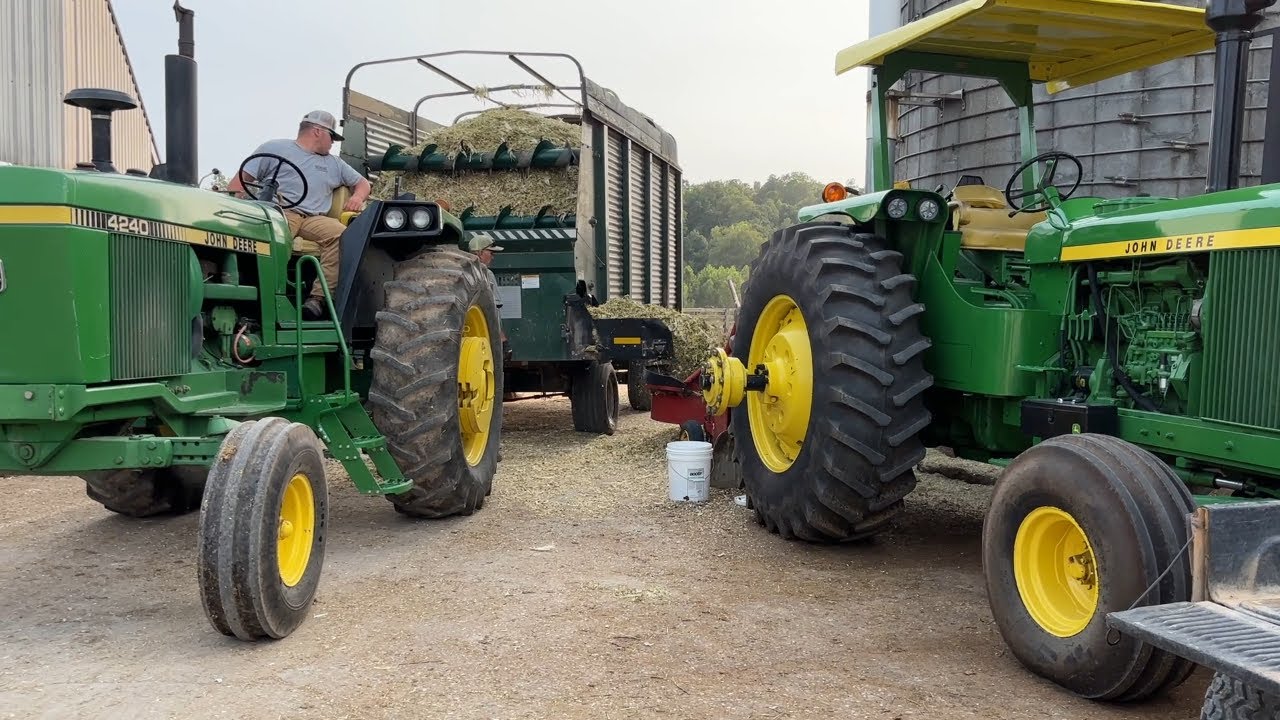 Filling The Silos With Corn Silage