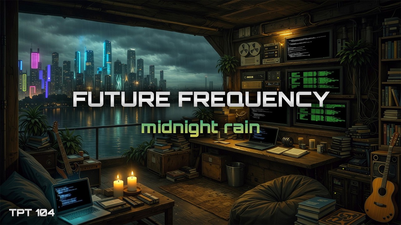 Midnight Rain – 3 Hour Dark Ambient Cyberpunk for Deep Focus | Test Pattern Transmission 104